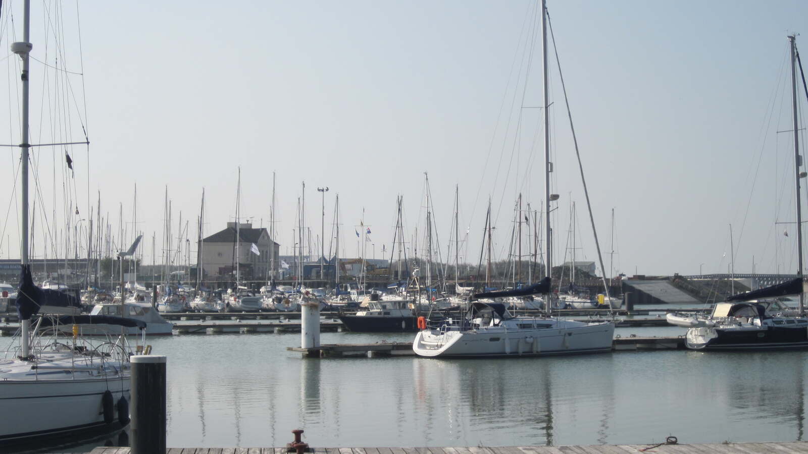 Zicht op Jachthaven Blankenberge