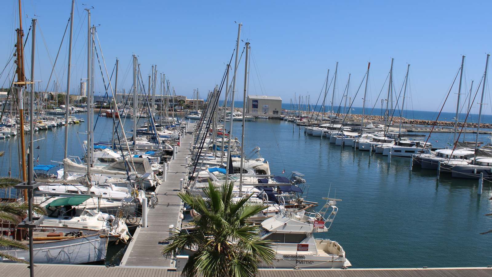 Vue du Port de Canet en Roussillon