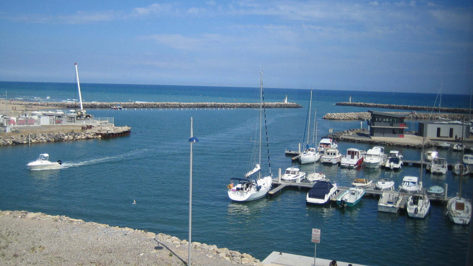 Vue du Port de Marseillan-Plage