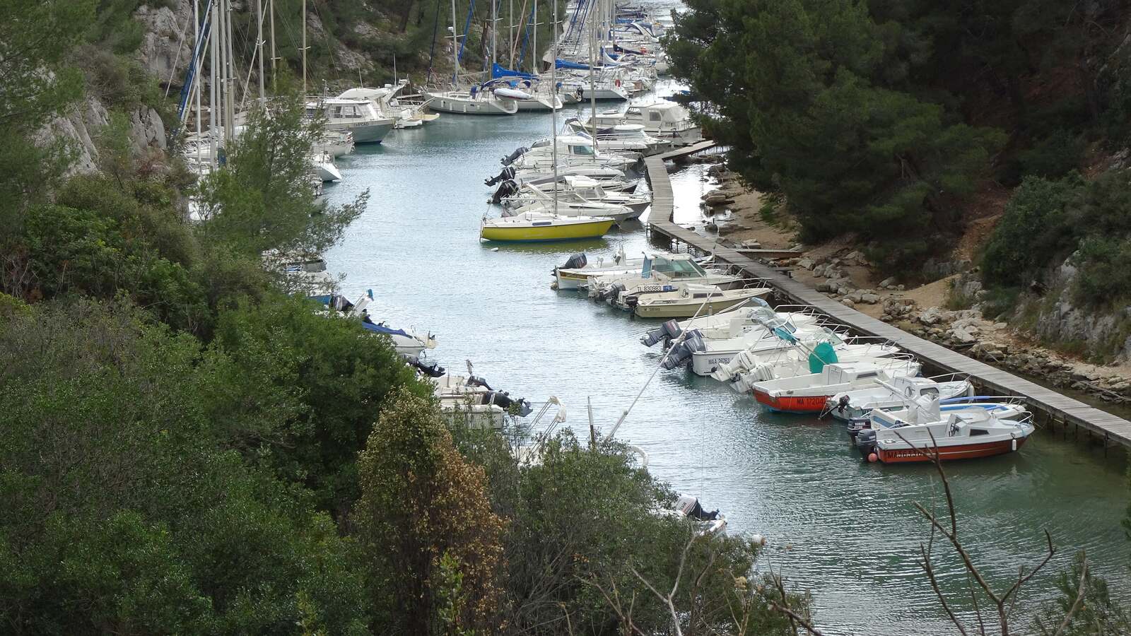 Vue du Port de la Calanque de Port-Miou
