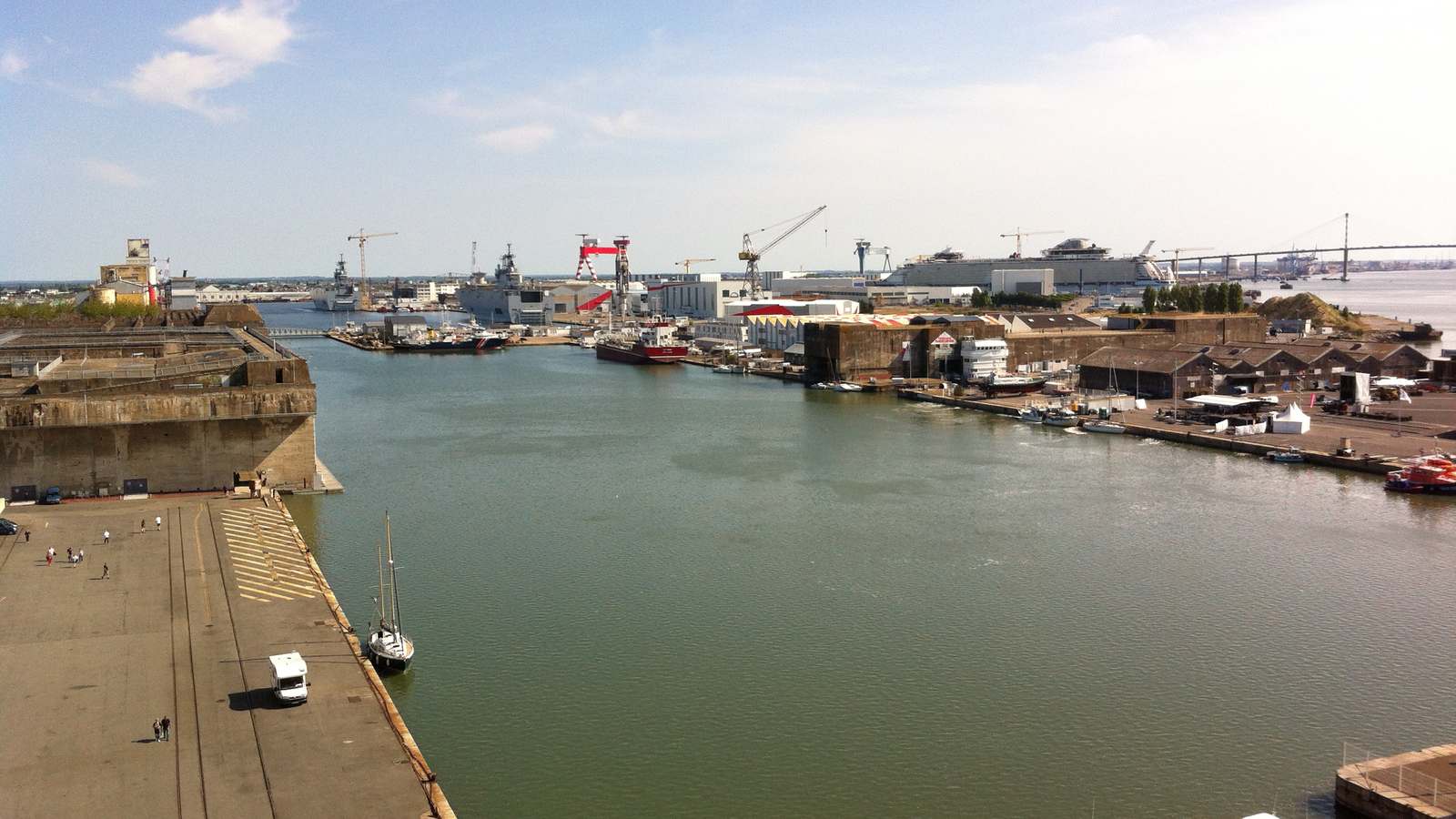 Vue du Port de plaisance de Saint-Nazaire